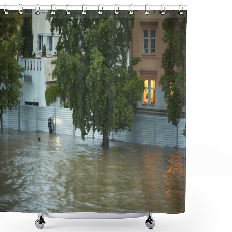 Personality  Flood Shower Curtains