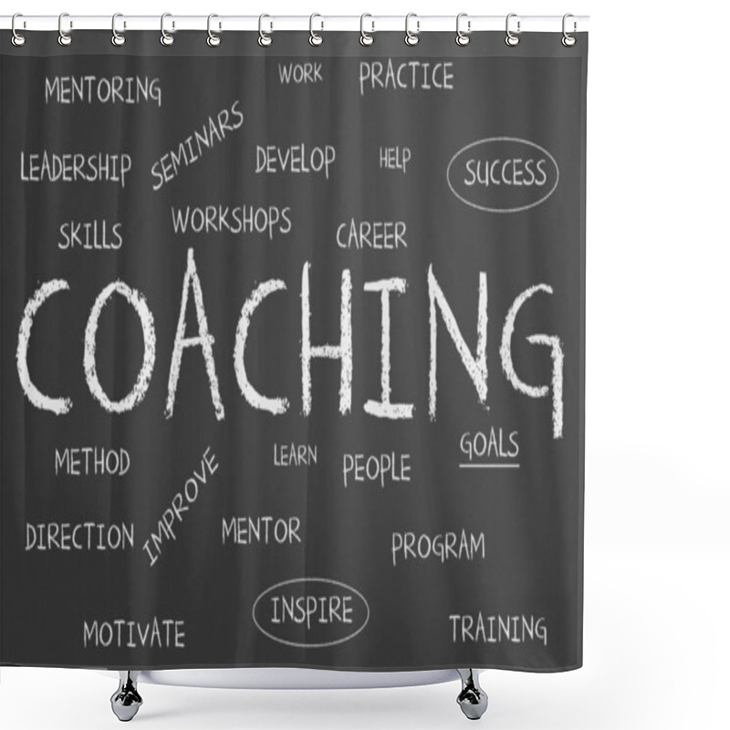 Personality  Coaching Chalkboard Shower Curtains