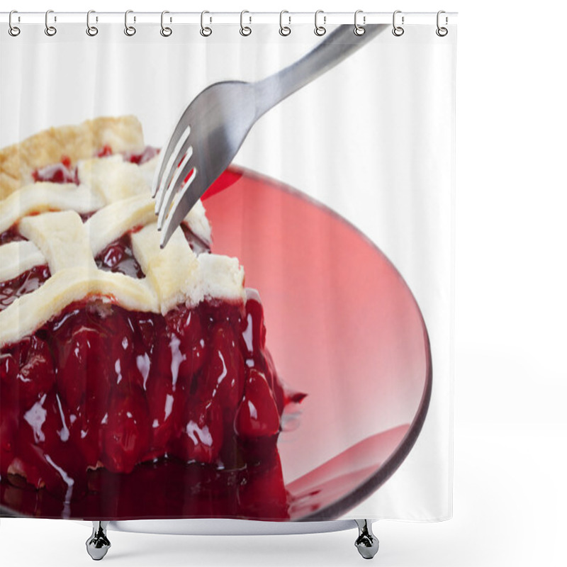 Personality  Cherry Pie Shower Curtains