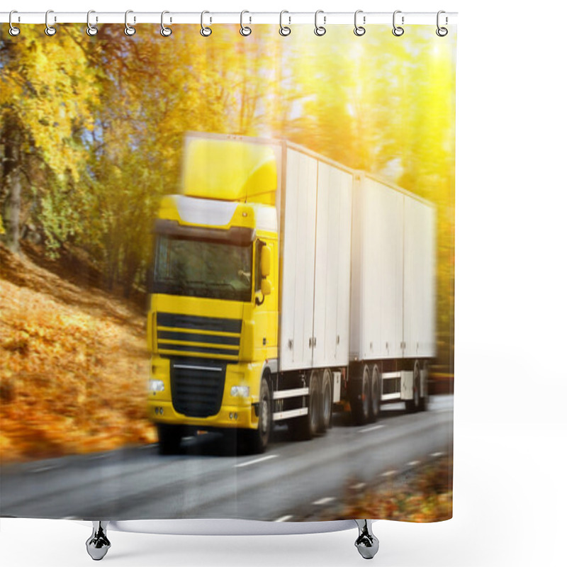 Personality  Truck Driving Shower Curtains