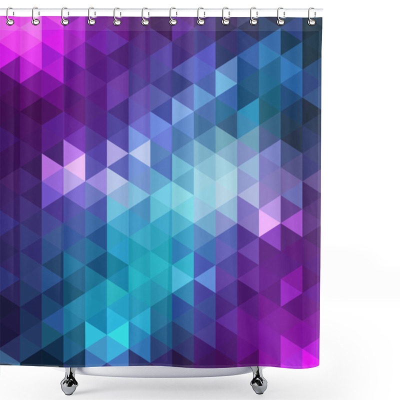 Personality  Background Of Triangles Shower Curtains