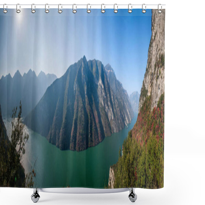 Personality  Yangtze River Three Gorges Wu Gorge Shower Curtains