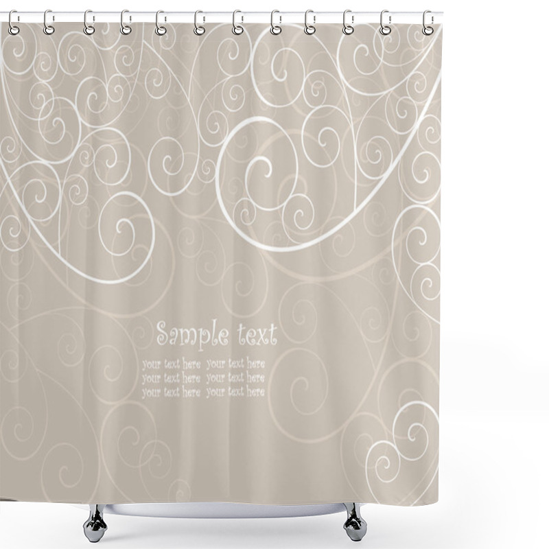 Personality  Beautiful Wedding Card Shower Curtains