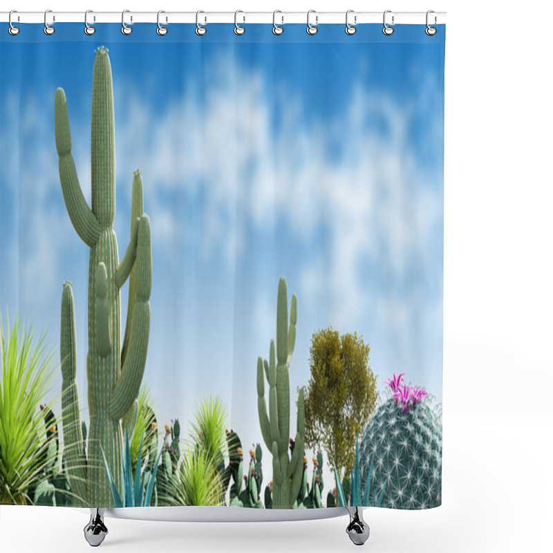 Personality  Cactus Shower Curtains