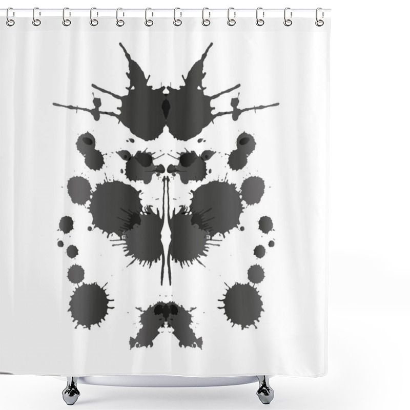 Personality  Rorschach Test Card Shower Curtains