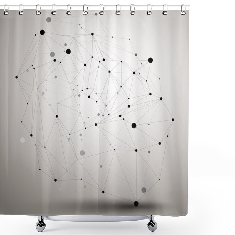 Personality  Contemporary Technology Architectural Construction Shower Curtains