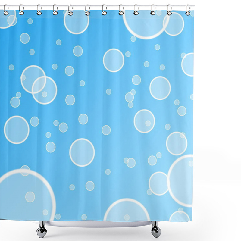 Personality  Abstract Water Bubble Illustration Shower Curtains