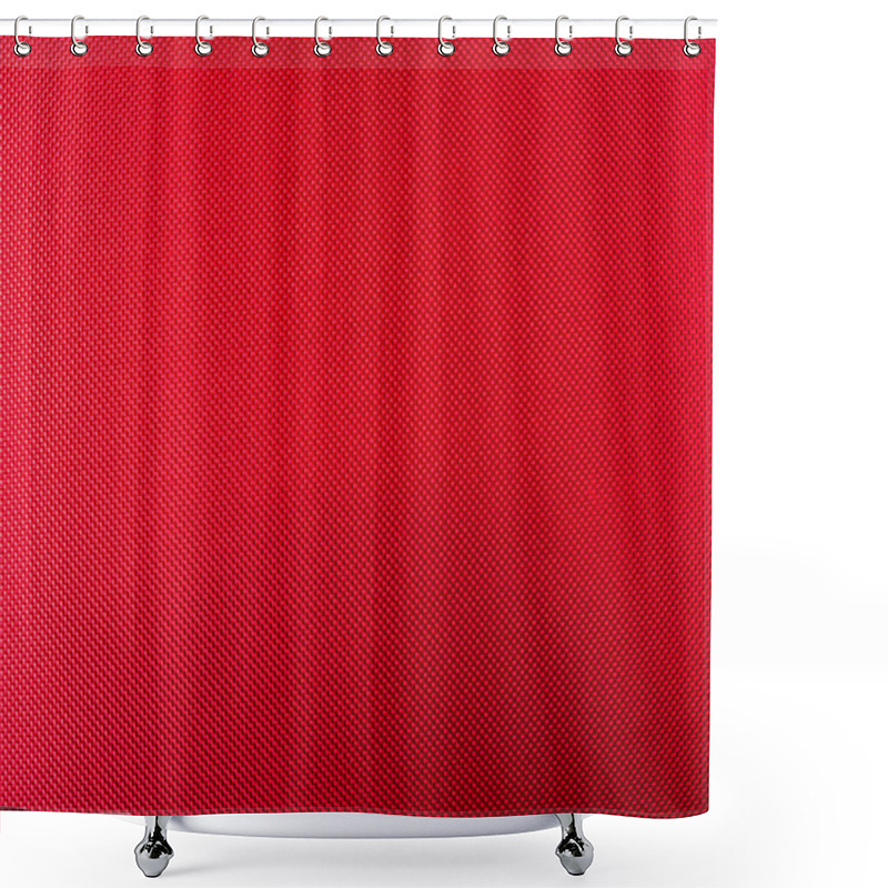 Personality  Carbon Background Red Shower Curtains