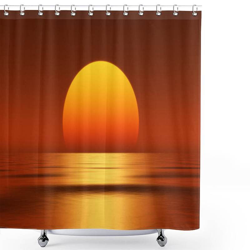 Personality  Beautiful Sunset Shower Curtains