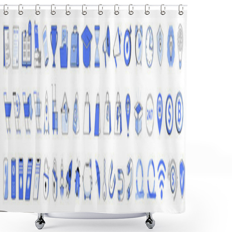 Personality  Business And Shopping Shower Curtains