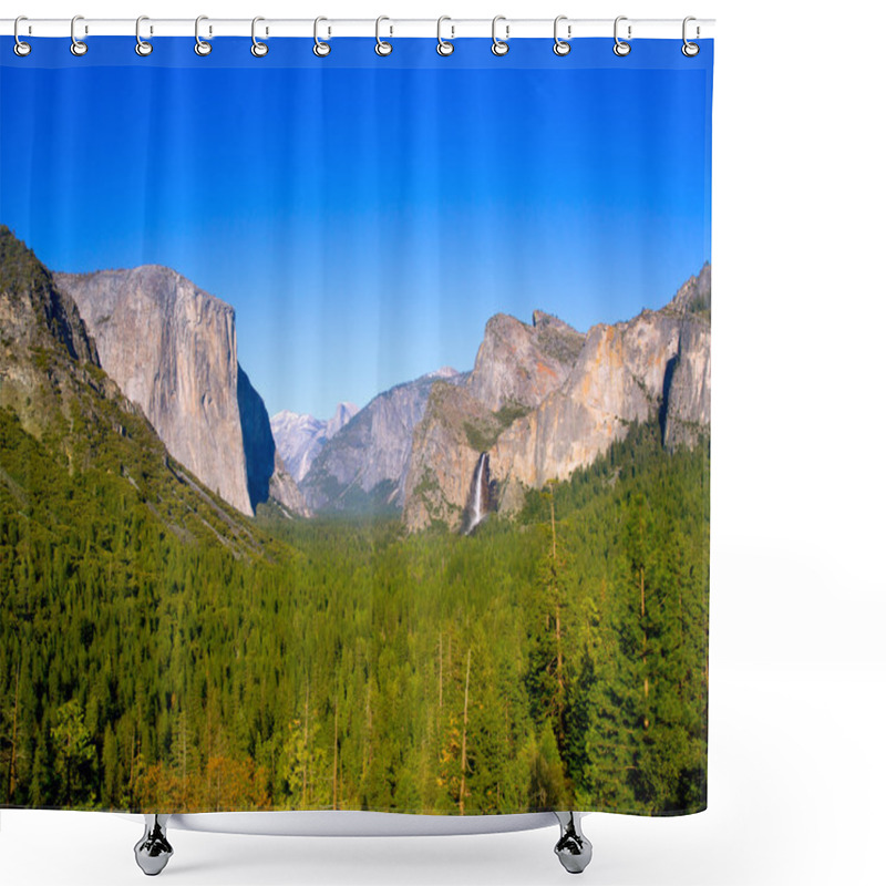 Personality  Yosemite El Capitan And Half Dome In California Shower Curtains