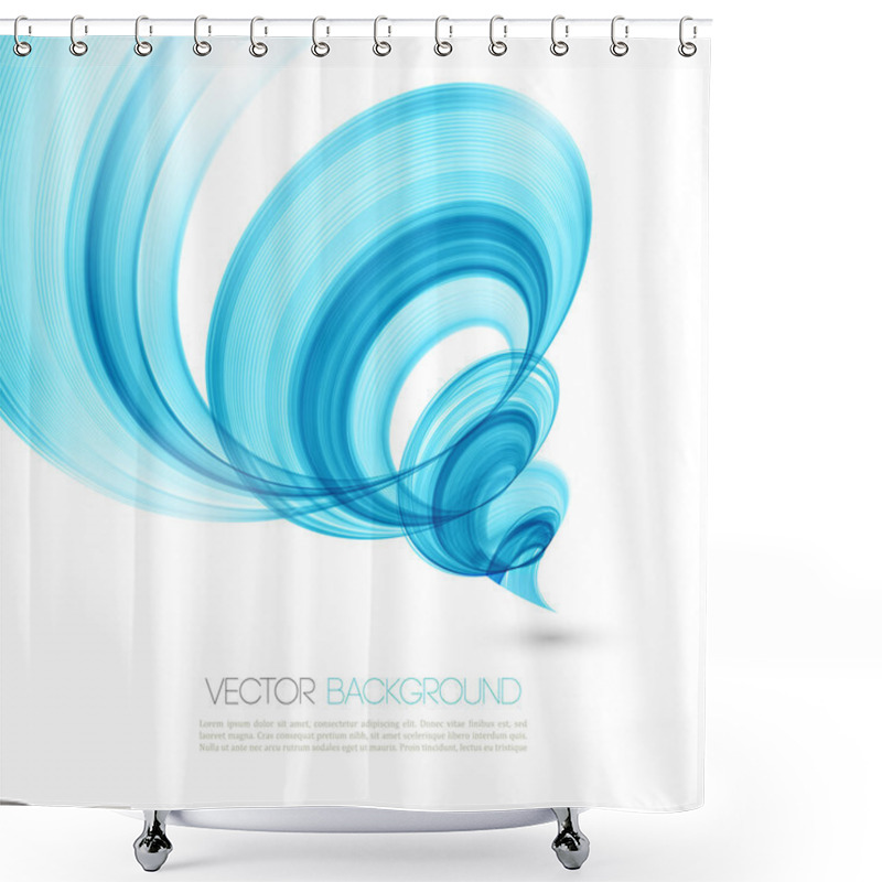 Personality  Abstract Twist Line  Background. Template Brochure Design Shower Curtains