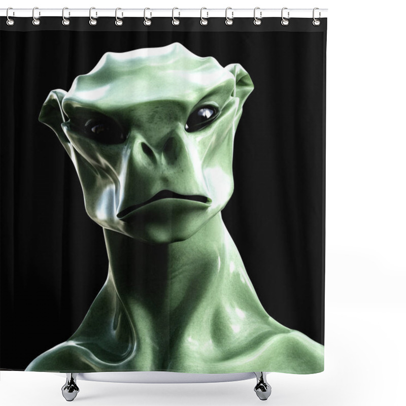 Personality  Digital 3D Illustration Of A Creepy Creature Shower Curtains