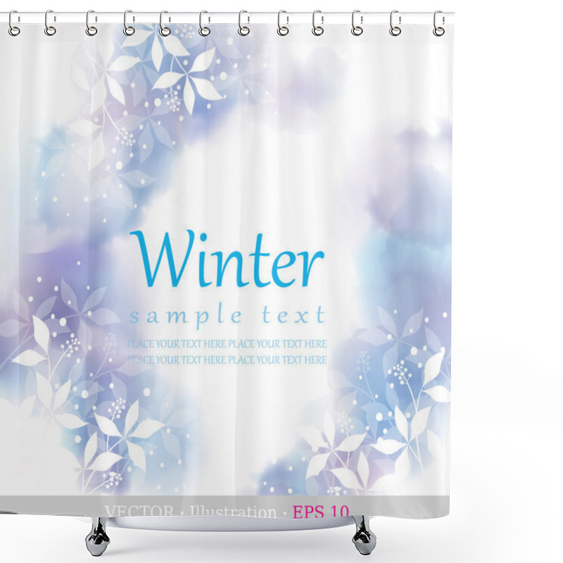 Personality  Winter. Shower Curtains