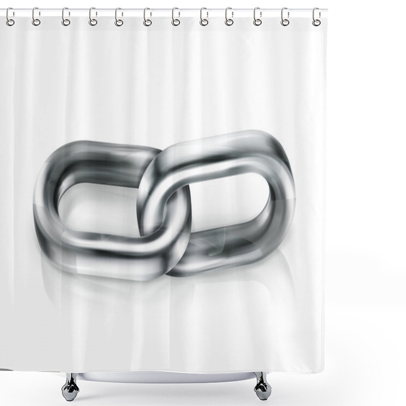 Personality  Chain Link, Vector Shower Curtains