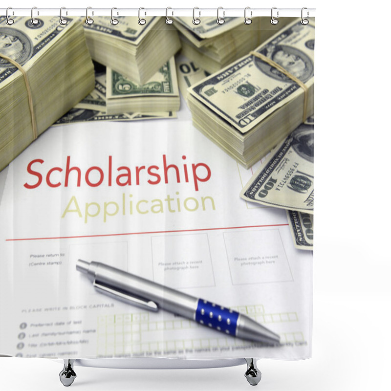 Personality  Scholarship Application Form And Money Shower Curtains