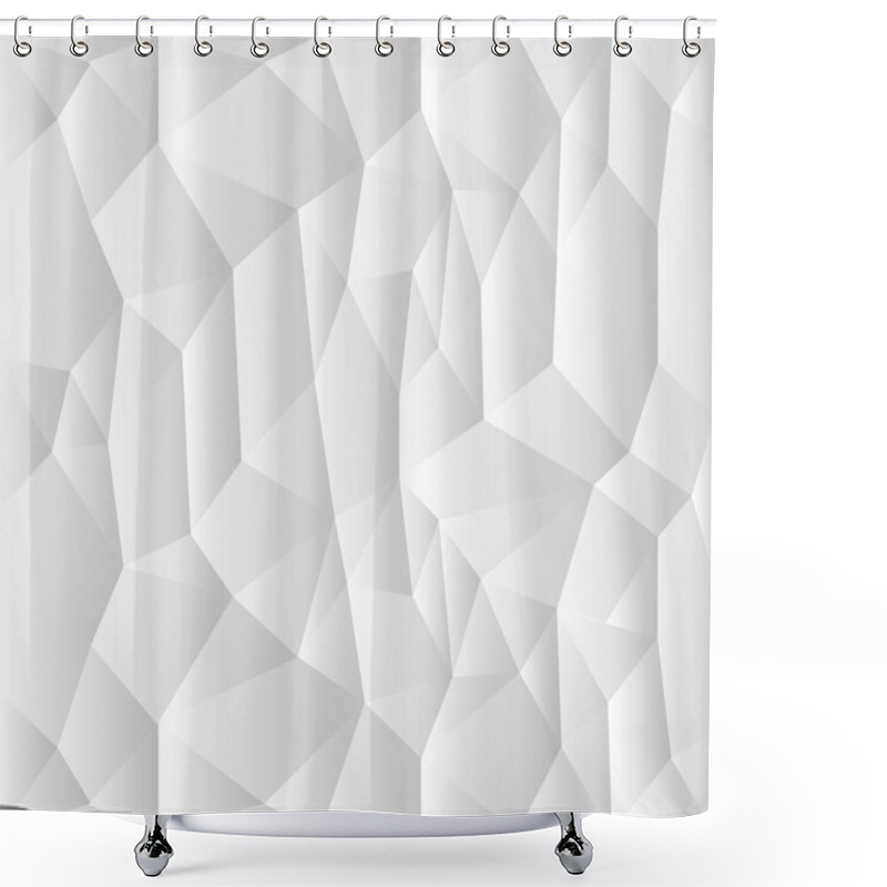 Personality  Light Mosaic Polygonal Vector Modern Graphic Background. Polygonal Pattern Abstract, Geometric Graphic Triangle Polygonal Illustration Shower Curtains