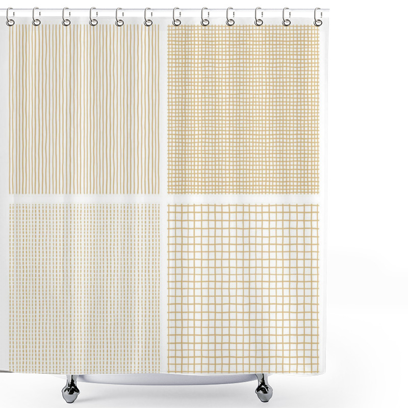 Personality  Collection Of Backgrounds Using An Irregular LineI Continue Seamlessly, Shower Curtains