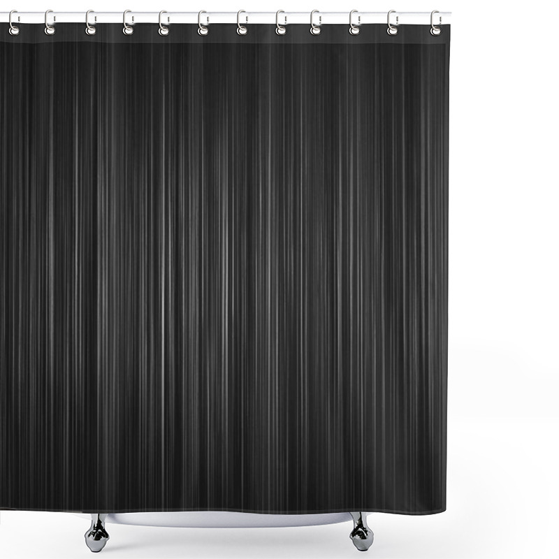 Personality  Abstract Black Background Or Gray Design Pattern Of Vertical Lines Shower Curtains