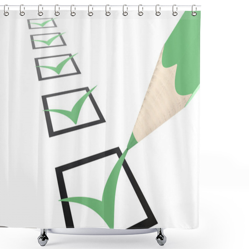 Personality  Check List Shower Curtains