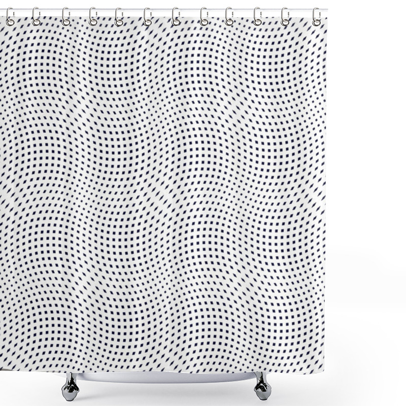 Personality  Optical Illusion, Graphic Moire Backdrop Shower Curtains