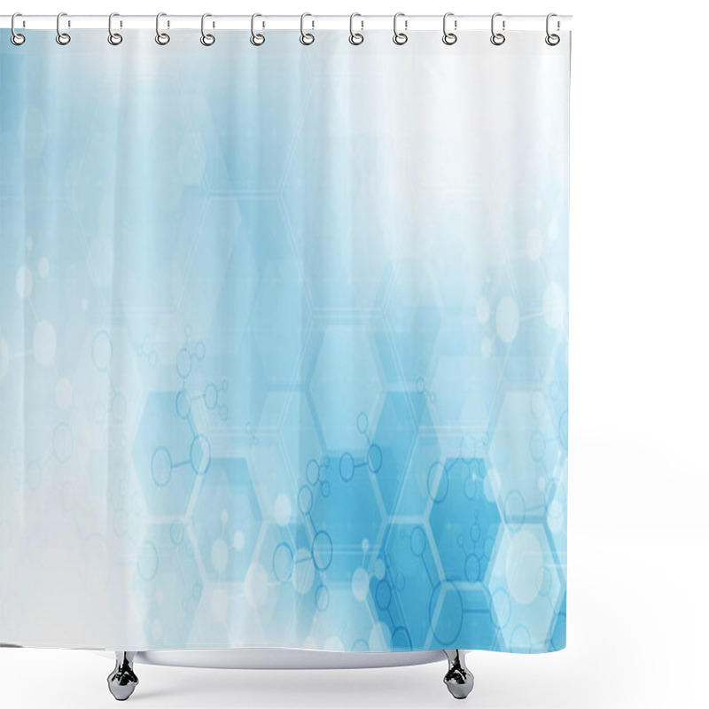 Personality  DNA Digital, Sequence, Code Structure With Glow. Science Concept And Nano Technology Background. Vector Design. Shower Curtains