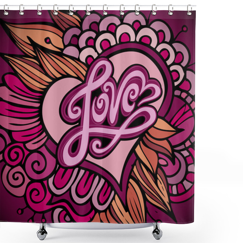 Personality  Love Theme Greeting Card Shower Curtains