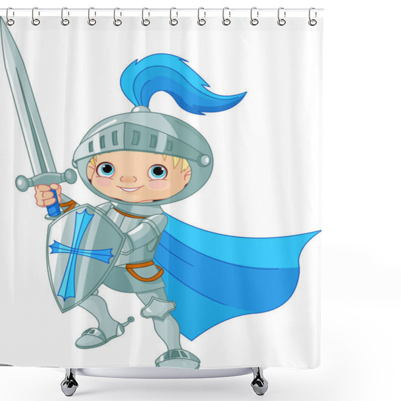 Personality   Fighting Brave Knight Shower Curtains