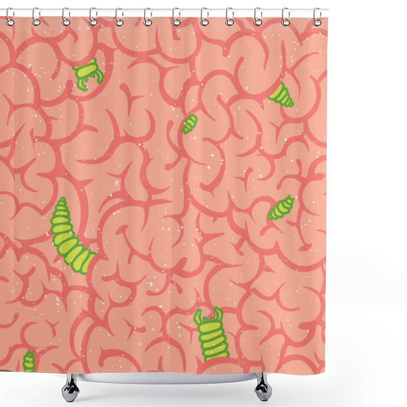 Personality  Pink Guts Shower Curtains