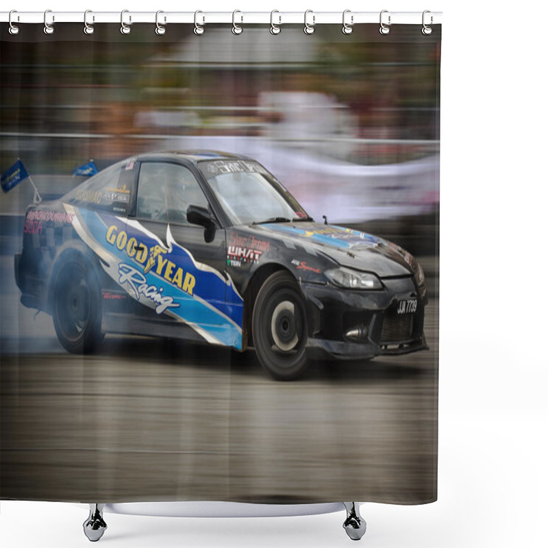 Personality  Drift Racing Car Shower Curtains