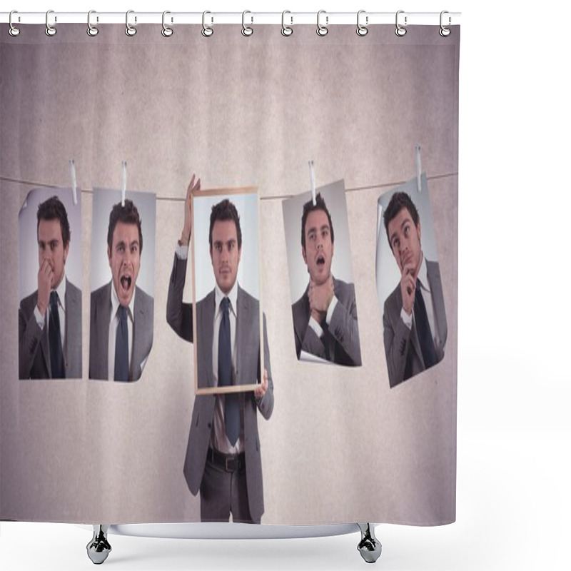 Personality  Emotions In Business Shower Curtains