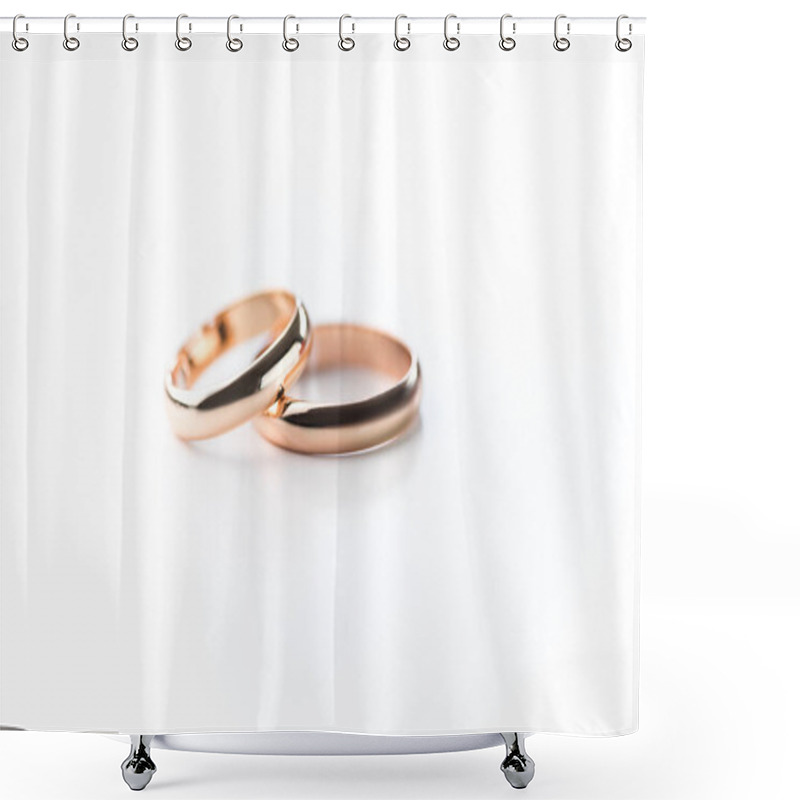 Personality  Golden Wedding Rings  Shower Curtains