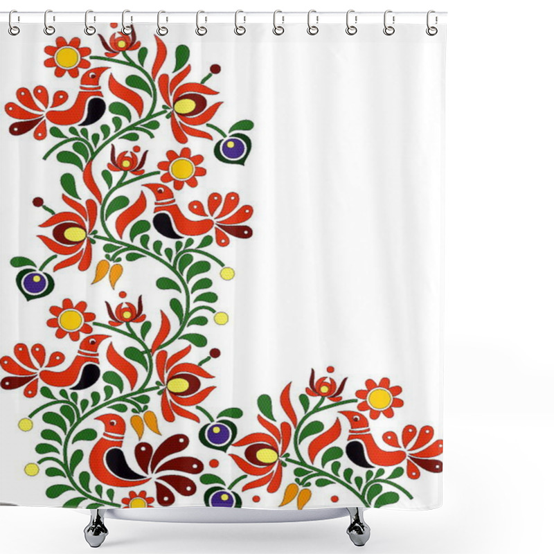 Personality  Hungarian Beautiful Folk Art  Shower Curtains