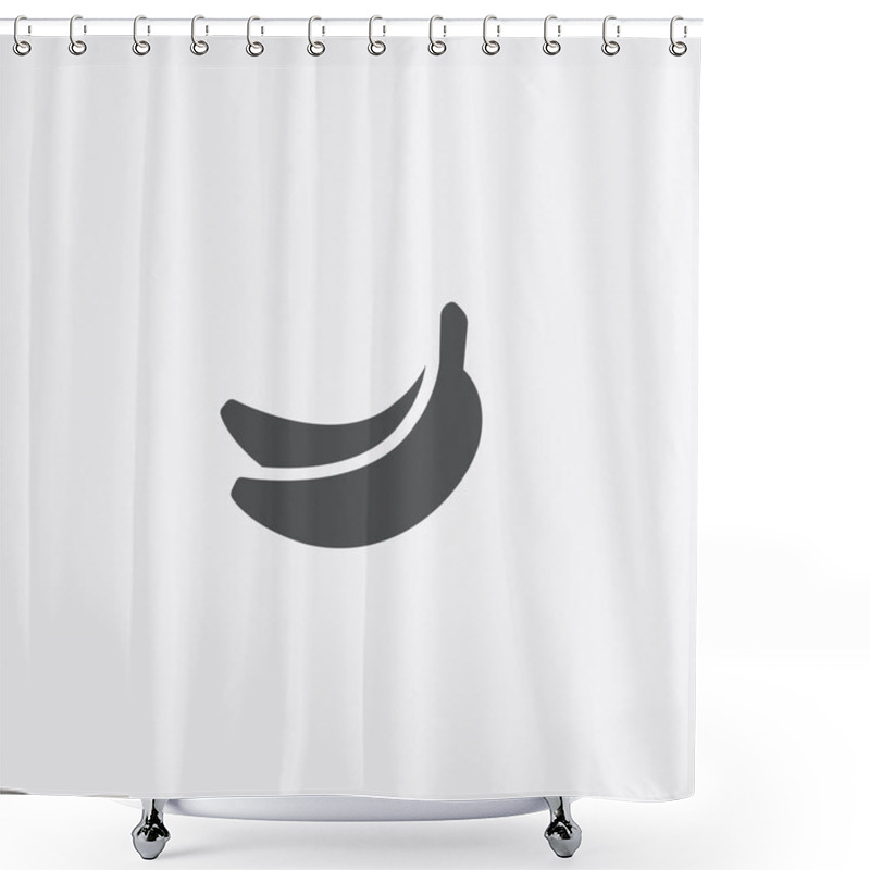 Personality  Simple Banana Icon Shower Curtains