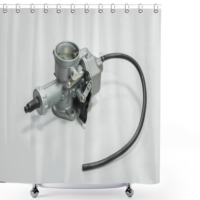 Personality  Motorcycle And Scooter Carburetor Shower Curtains