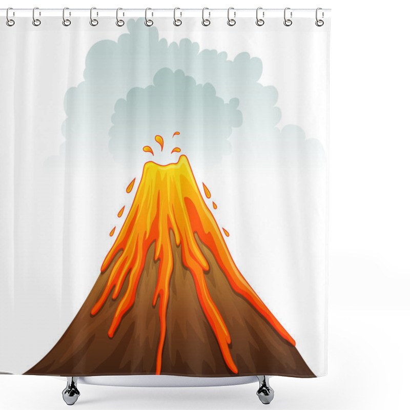 Personality  Erupt Shower Curtains