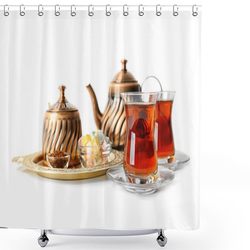 Personality  Traditional Turkish Tea Shower Curtains