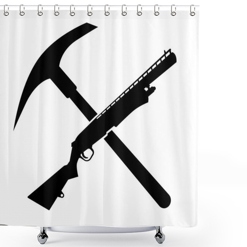 Personality  Fortnite Logo. Battle Royale Game Shower Curtains