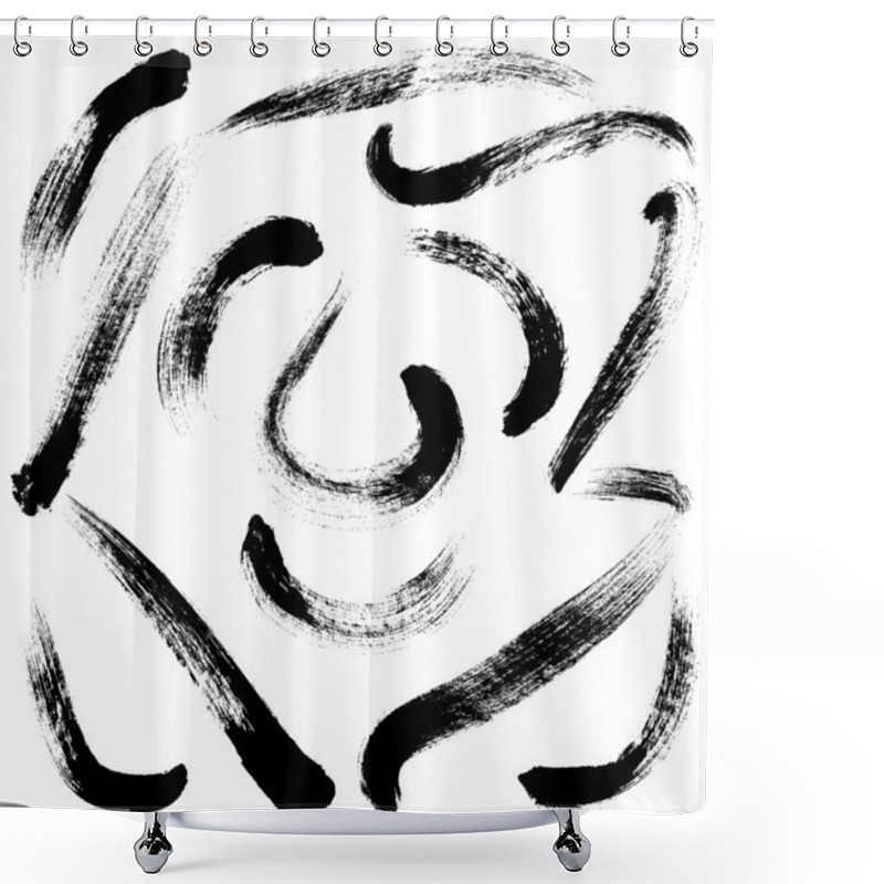 Personality  Brush Strokes Shower Curtains