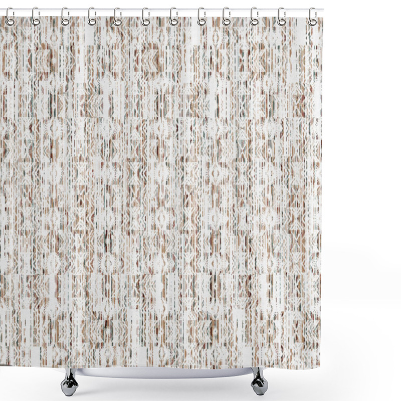 Personality  High-definition Geometry Texture Repeat Pattern On A Creative Texture Surface Shower Curtains