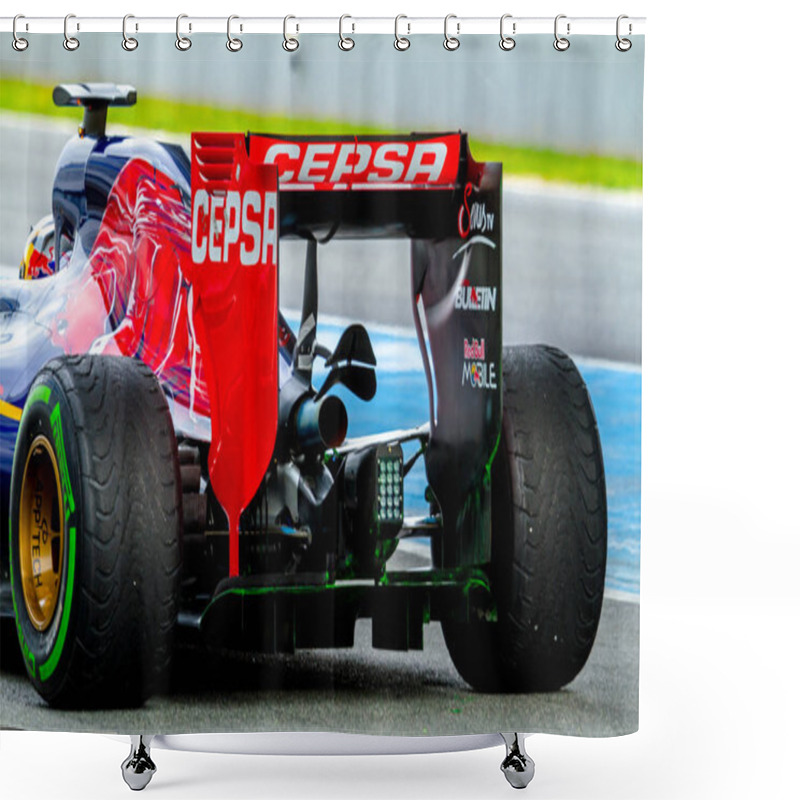 Personality  Scuderia Toro Rosso, Carlos Sainz Shower Curtains