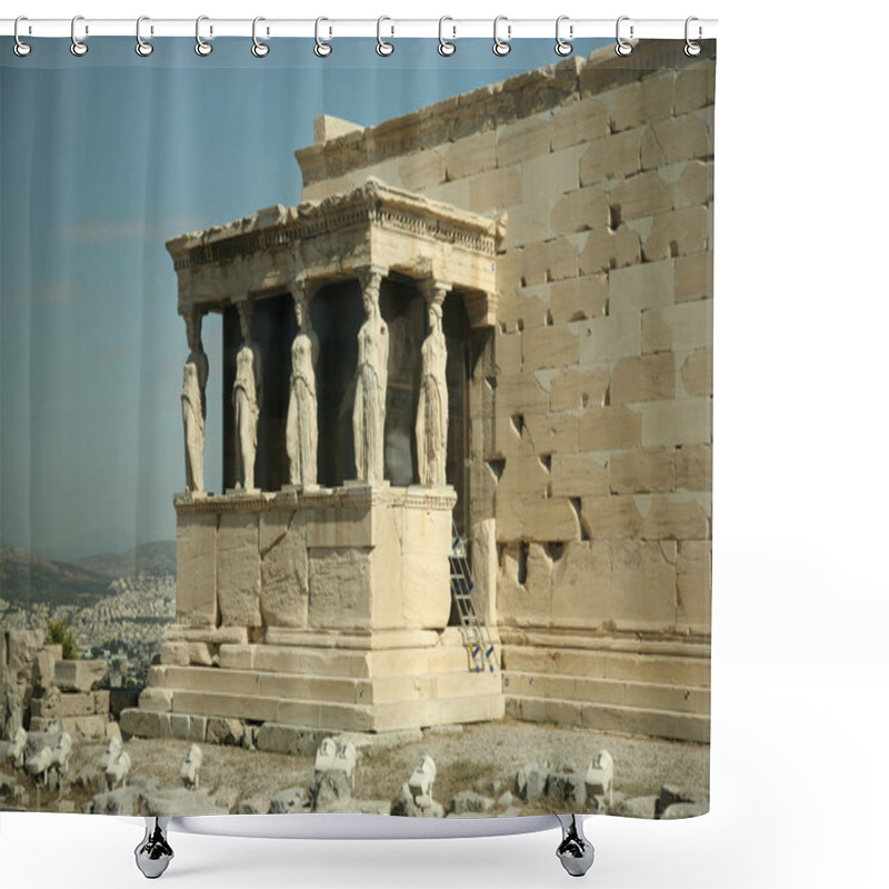 Personality  Erechtheion. Athens Acropolis Shower Curtains