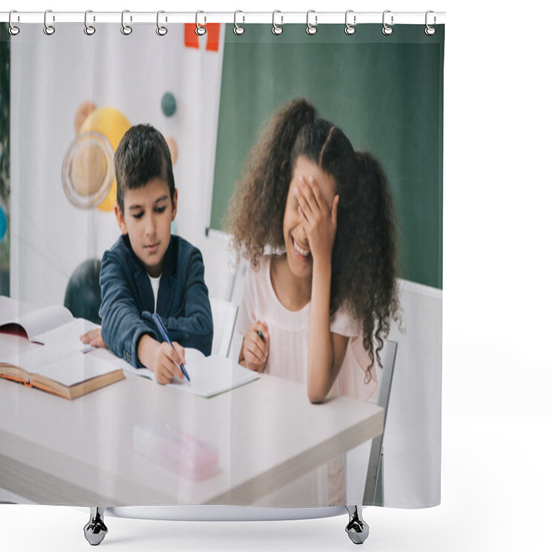 Personality  Multiethnic Pupils At School Shower Curtains