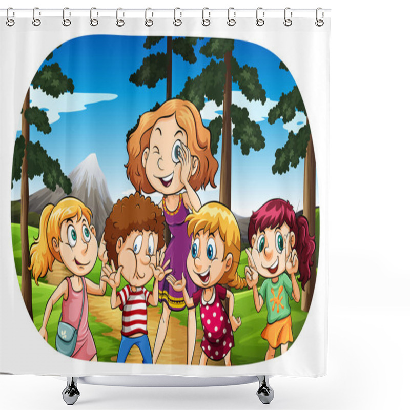 Personality  Children Shower Curtains