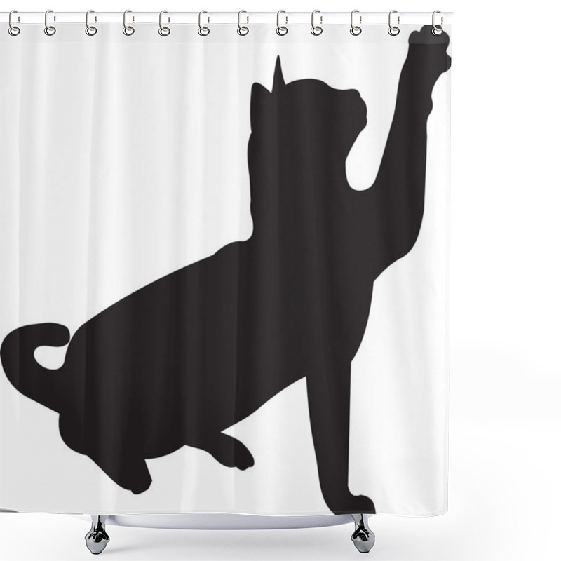 Personality  Cat Vector Shower Curtains