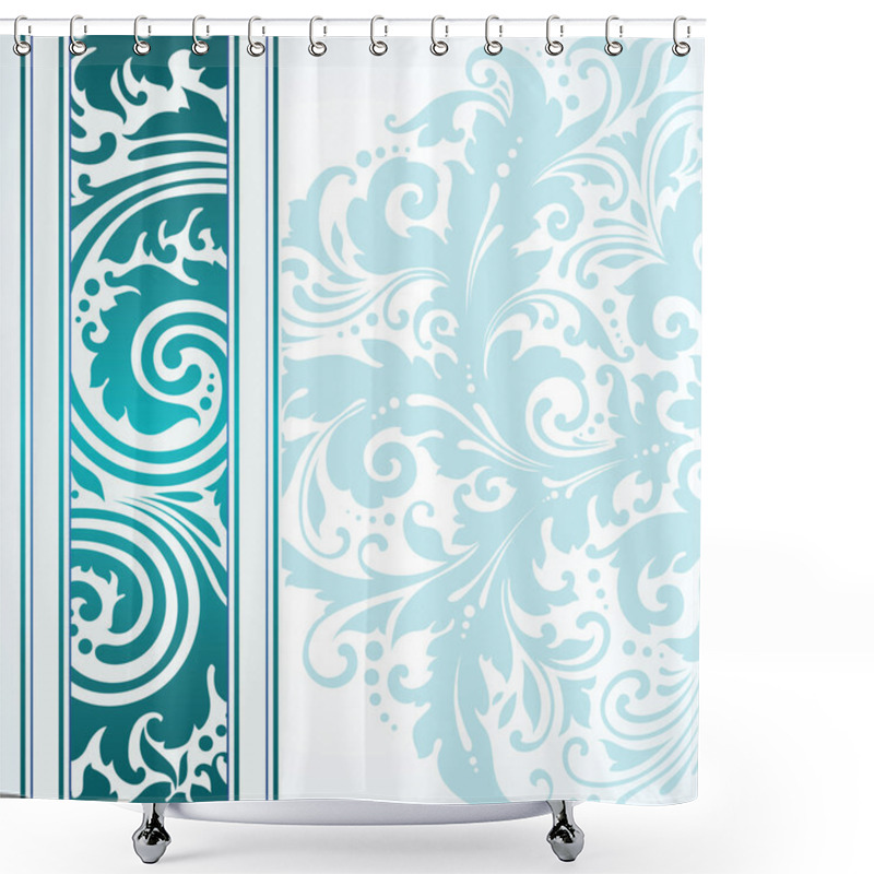 Personality  Template With Ornaments Shower Curtains