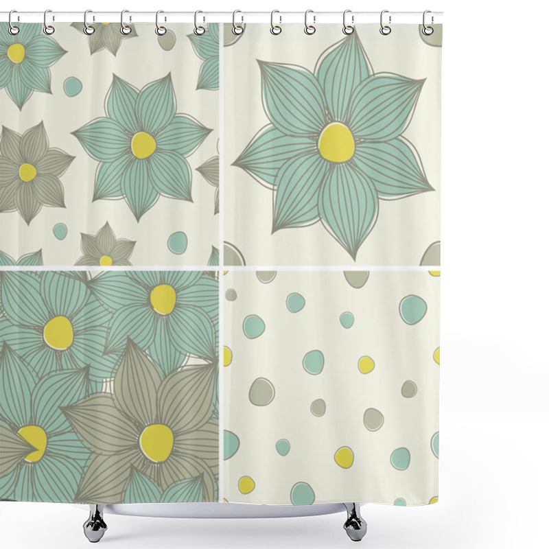 Personality  Floral Patterns Collection Shower Curtains