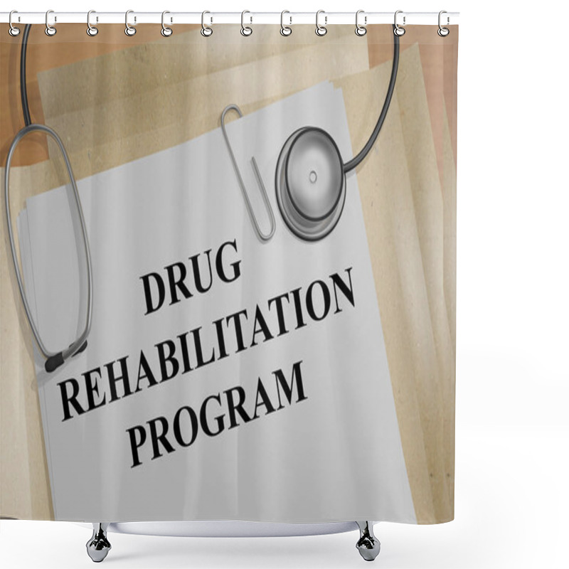 Personality  Drug Rehabilitation Program Medical Concept Shower Curtains