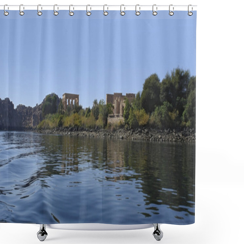 Personality  Temple Of Philae In Egypt Shower Curtains