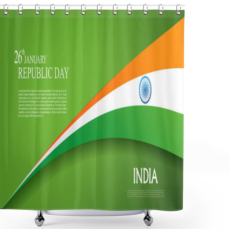 Personality  Republic Day Of India. 26 Th January Shower Curtains